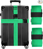 Luggage Straps for Suitcases TSA Approved-2 Pack Bright Personalized Luggage by GOWRAPS
