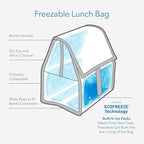 Freezable Lunch Bag, Unicorn Dream Pink - Image 3