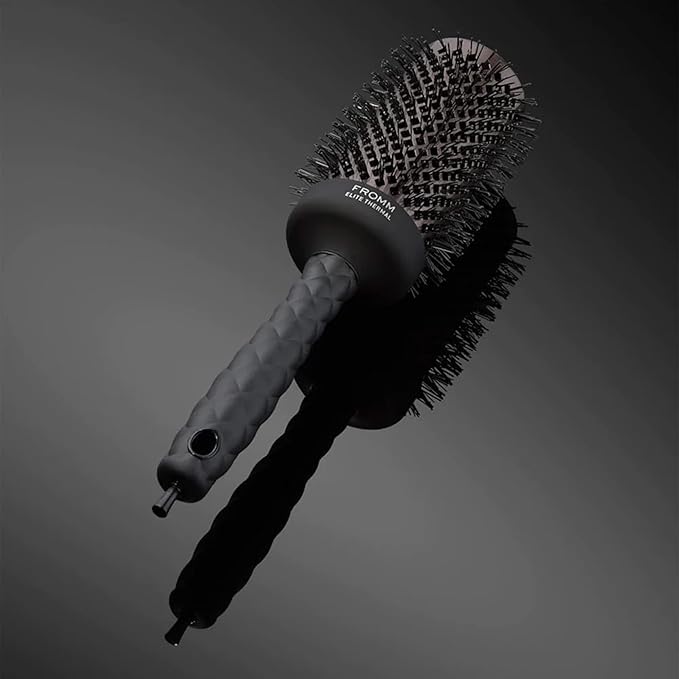 Fromm Elite Thermal Ceramic x Ionic 2.5" Round Brush for Expert Blowouts and Faster Hair Drying | Roller Hairbrush for Anti-static Styling, Smoothing, Straightening and Shine