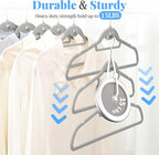 Velvet Felt Stackable Hangers 50 Pack, Non Slip, - Image 2