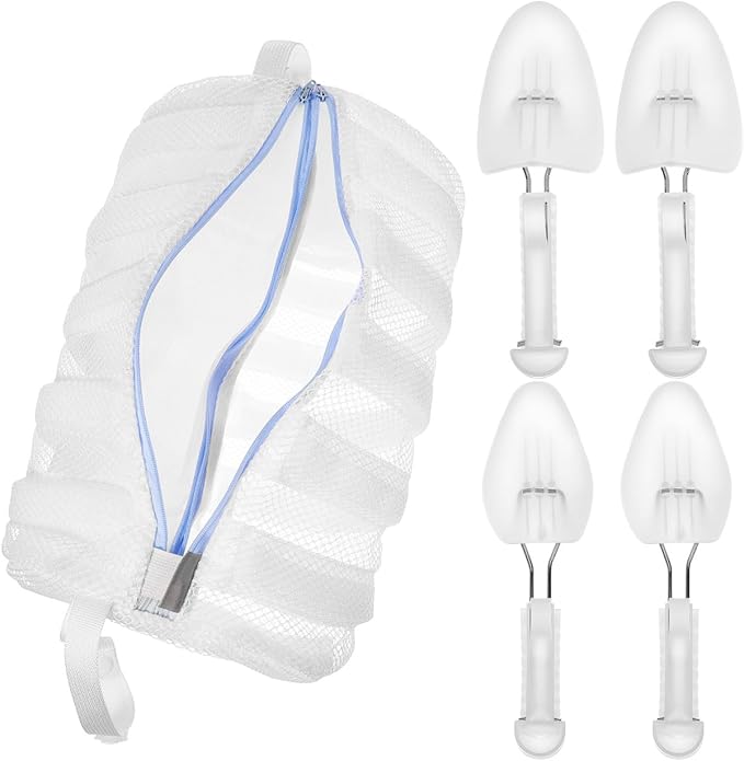 Mesh Shoe Laundry Bag with Stretcher by SAFIGLE