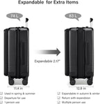 Hanke Hardside Expandable Checked Luggage, 24 Inch Top Opening Trunk Luggages - Image 2