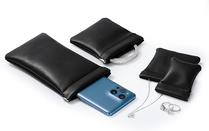 PU Leather Jewelry Travel Pouch Bag Leather Sunglasses Pouch Christmas - Image 2