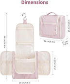 Narwey Striped Hanging Travel Toiletry Bag - Image 5