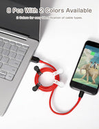 Kanemc Magnetic Ties For Cords, Cord Wrap Silicone Zip Ties Twist Ties Magnet - Image 2