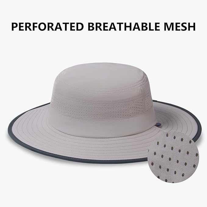 UPF 50+ Foldable Brim Water-Resistant Sun Bucket Hat - Image 4