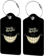 Black Halloween Smile Luggage Tags by Unknown