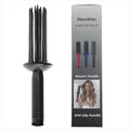 17 Teeth Curly Hair Brush, Curl Defining Brush, Curling Roll Comb, Perfect for Hair Salon & Home Use (Round Black)
