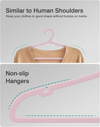 80 Pack Clothes Hangers, Non Slip Plastic Coat Hangers, Space Saving, Heavy Duty - Image 3
