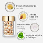 HKH Vitamin C Serum Capsules For Face: 48 Caps Anti-Aging Wrinkles With Vit C & Vitamin E Serum For Women Over 30+ - Reducing Fine Lines - Smoothing & Firming Skin - Travel Portable