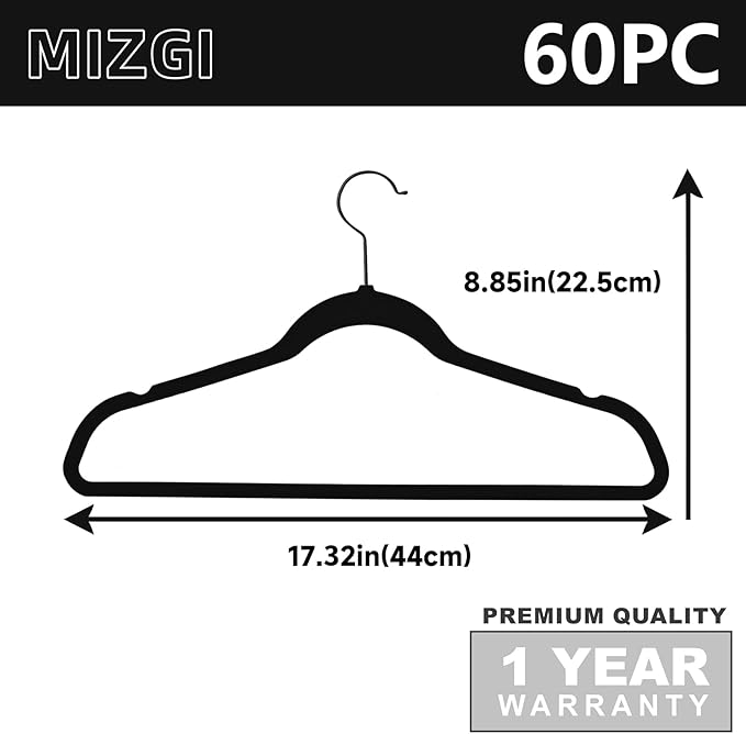 MIZGI Premium Velvet Hangers Heavy Duty - Image 6
