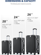 HotWay 24 Inch Aluminum Frame Luggage - Image 3
