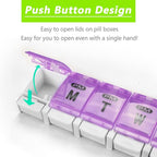 Extra Large Weekly Pill Organizer 2 Times a Day - Image 3