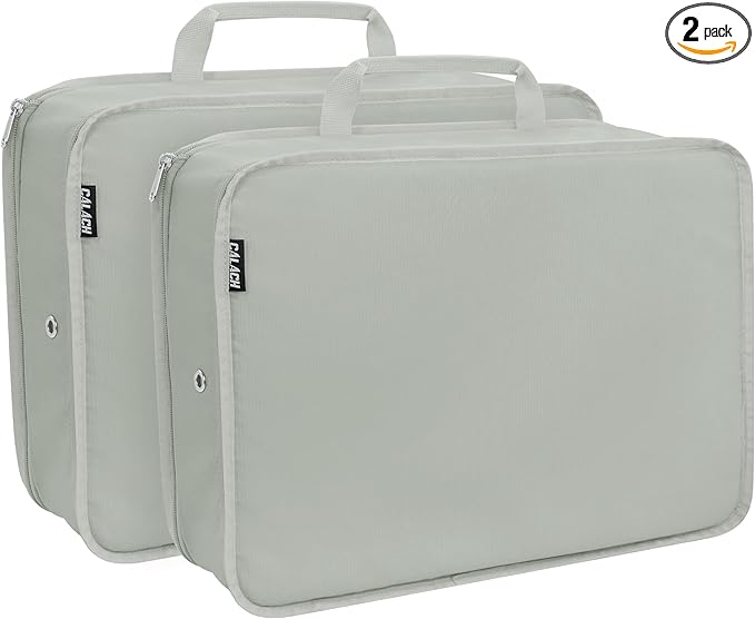 Compression Packing Cubes for Travel Essentials, 2 Pack Expandable Travel Cubes by CALACH