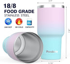 30 oz Leak Proof Tumbler with Straw, Stainless Steel Vacuum Insulated Tumbler - Image 4