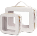 Clear Makeup Bag Small, TSA Approved Portable Toiletry Bag by FFpaw