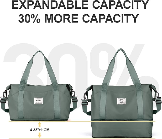 Travel Duffel Bag, Sports Tote Gym Bag, Shoulder Weekender Overnight Bag - Image 5