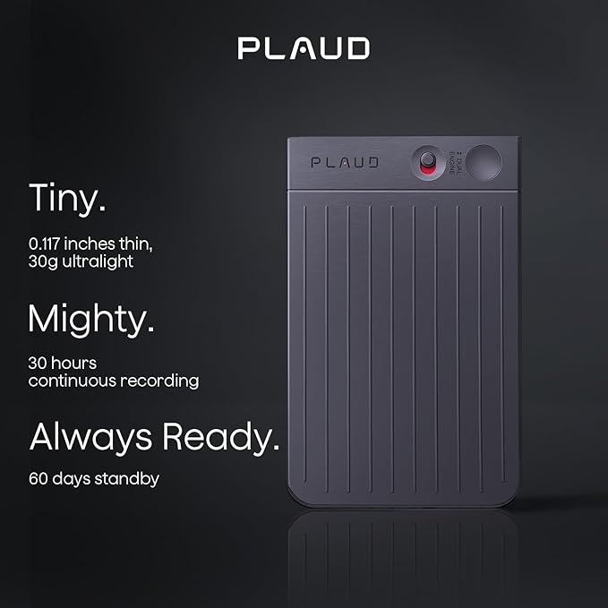 AI Voice Recorder, Note Voice Recorder w/Case, App Control, Transcribe & - Image 4