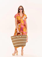 Beach Bags for Women Straw Tote Bag Summer Beach Bag Large Woven Straw Tote for - Image 6
