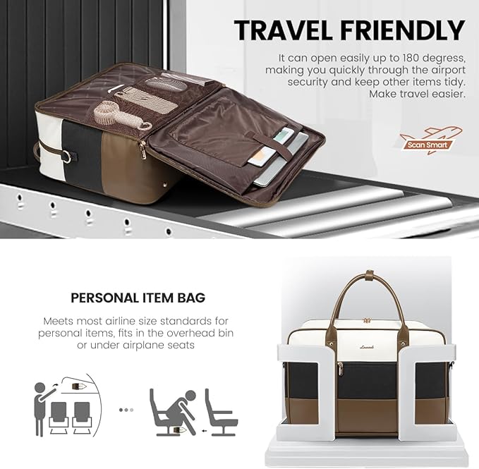 LOVEVOOK Weekender Travel Duffel Bag, Personal Item Duffle Bags - Image 4