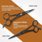 Utopia Care Hair Cutting and Hairdressing Scissors 6.5 Inch, Premium Stainless Steel shears with smooth Razor & Sharp Edge Blades, for Salons, Professional Barbers, Black
