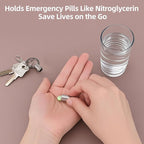 Titanium Keychain Pill Holder Waterproof Lightweight Portable Pocket Mini Pill - Image 6