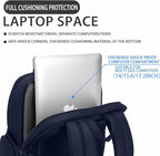 Multi-Functional Travel Laptop Backpack, Water-Resistant Large Capacity Bookbag - Image 3