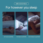 Coop Home Goods Cool+ Adjustable Pillow, Queen Size Plus Shaped Memory Foam - Image 4