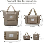 Large Capacity Foldable Travel Bag Expandable Portable Carry on Bag Dry&Wet - Image 2