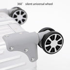 Metal All Aluminum Carry-on Luggage TSA Customs Lock Zipperless Silent Rotary - Image 4