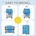 ANNA QUEEN Cute Smiley Face Luggage Cover, Stretchable, Washable Travel Cover - Image 6