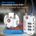 TSA Approved Cable Luggage Locks, Re-settable Combination - Image 3