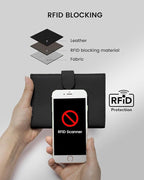 RFID Slim Passport Holder for Man & Women, Compact Leather Passport Wallet - Image 4