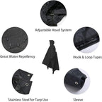 longsinger Rain Poncho for Adult, Waterproof Rain Poncho - Image 5
