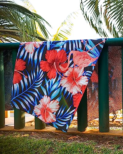Quick Dry Microfiber Beach Towel (Flamingo / Extra Large 78x35")