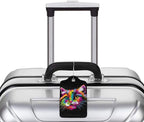 Cat Leather Luggage Tag with Stainless Steel Ring, Fun Name Id Card Cover - Image 5