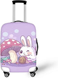 Cute Bunny Rabbit Luggage Covers Fit 18-21 Inch Universal Thickness Suitcase by Dremagia