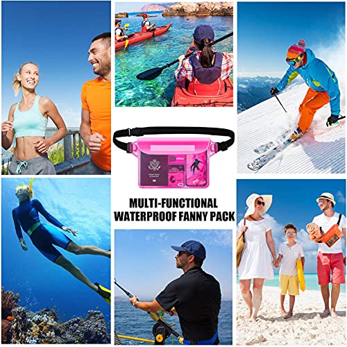 Waterproof Pouch with Waist Strap (Blue + Pink)