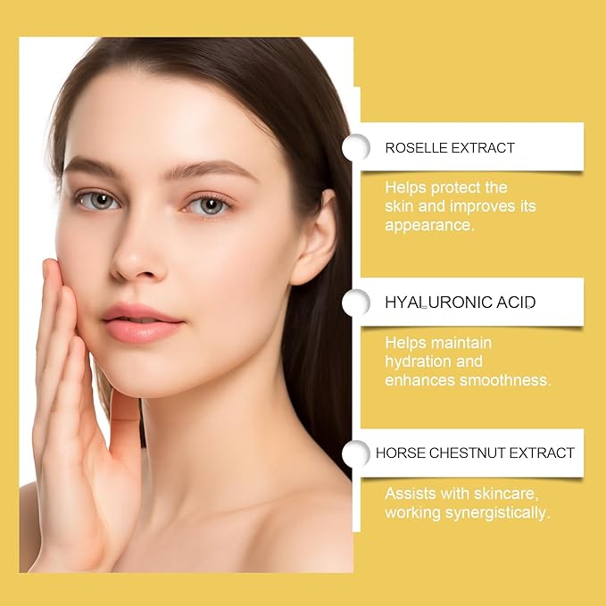 ARANYA Dual-Phase Capsule Depuffing Cream with Roselle Extract, Hyaluronic Acid and Horse Chestnut Extract, Firming and Lifting Skincare for Face and Body, 1.76 oz