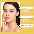 ARANYA Dual-Phase Capsule Depuffing Cream with Roselle Extract, Hyaluronic Acid and Horse Chestnut Extract, Firming and Lifting Skincare for Face and Body, 1.76 oz