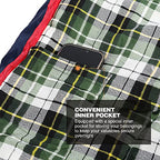 Outdoors Cotton Flannel Sleeping Bag for Camping Backpacking (Green Plaid with 2lbs Filling)