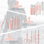 Manicure Set Professional Nail Clippers Pedicure Kit - Image 2