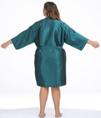 PERFEHAIR Salon Client Gown Robes Cape, Hair Salon Smock for Clients- Kimono Style-(Blue)
