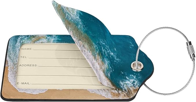 2 Pack Sandy Beach Wave Luggage Tag - Image 3