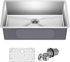 Kraus KHU100-32 Standart PRO 16 Gauge Undermount Single Bowl Stainless Steel by KRAUS