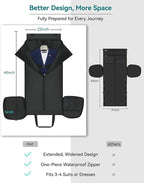 Large 3 In 1 Waterproof Garment Duffle Bags - Image 5