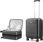 Hanke Hardside Expandable Carry On Luggage, 20 Inch Top Opening Trunk Luggages by Hanke