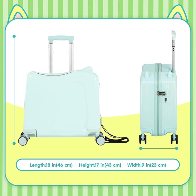smilesun 20" Ride-On Travel Suitcase - Image 4