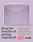 Clear Makeup Bag Zipper Pouch, Transparent Cosmetic Case Organizer, TSA - Image 6
