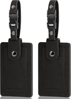Premium Genuine Leather Luggage Tags by TESKYER